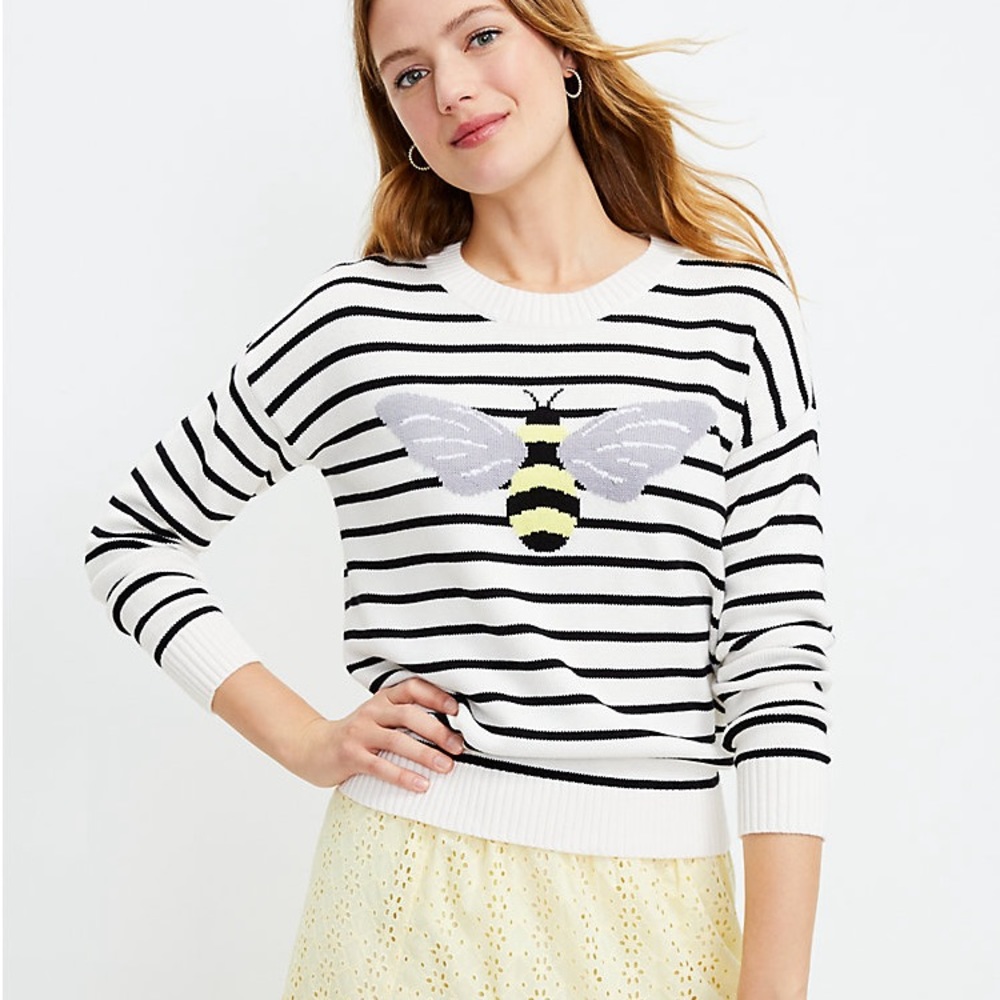 Loft bumble bee striped sweater